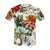 Watercolor floral peonies asters All Over Print T-Shirt for Men