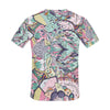 Mehndi Ethnic colorful Curved doodle All Over Print T-Shirt for Men